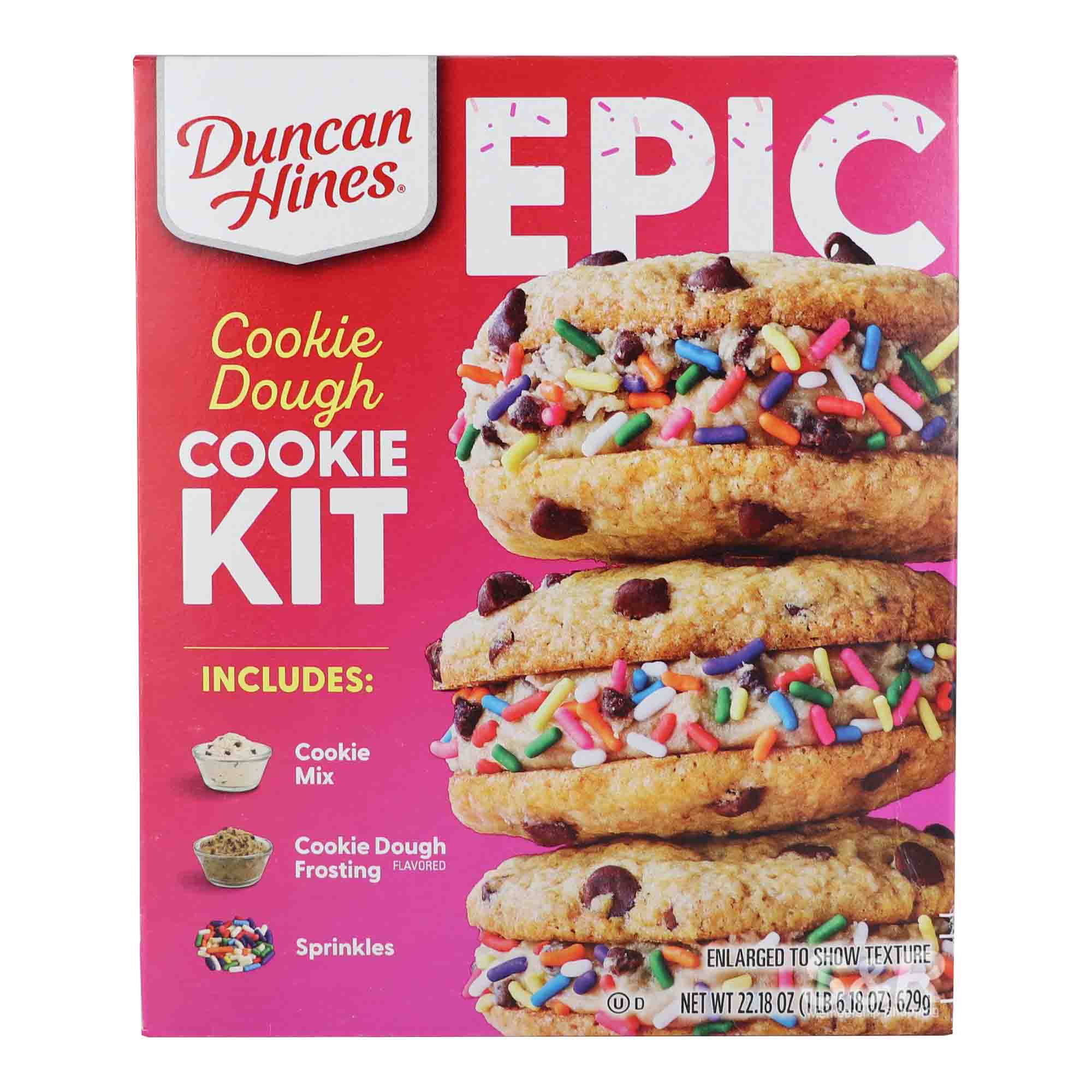 Duncan Hines Epic Cookie Dough Cookie Kit 629g Duncan Hines Epic Cookie Dough Cookie Kit 629g